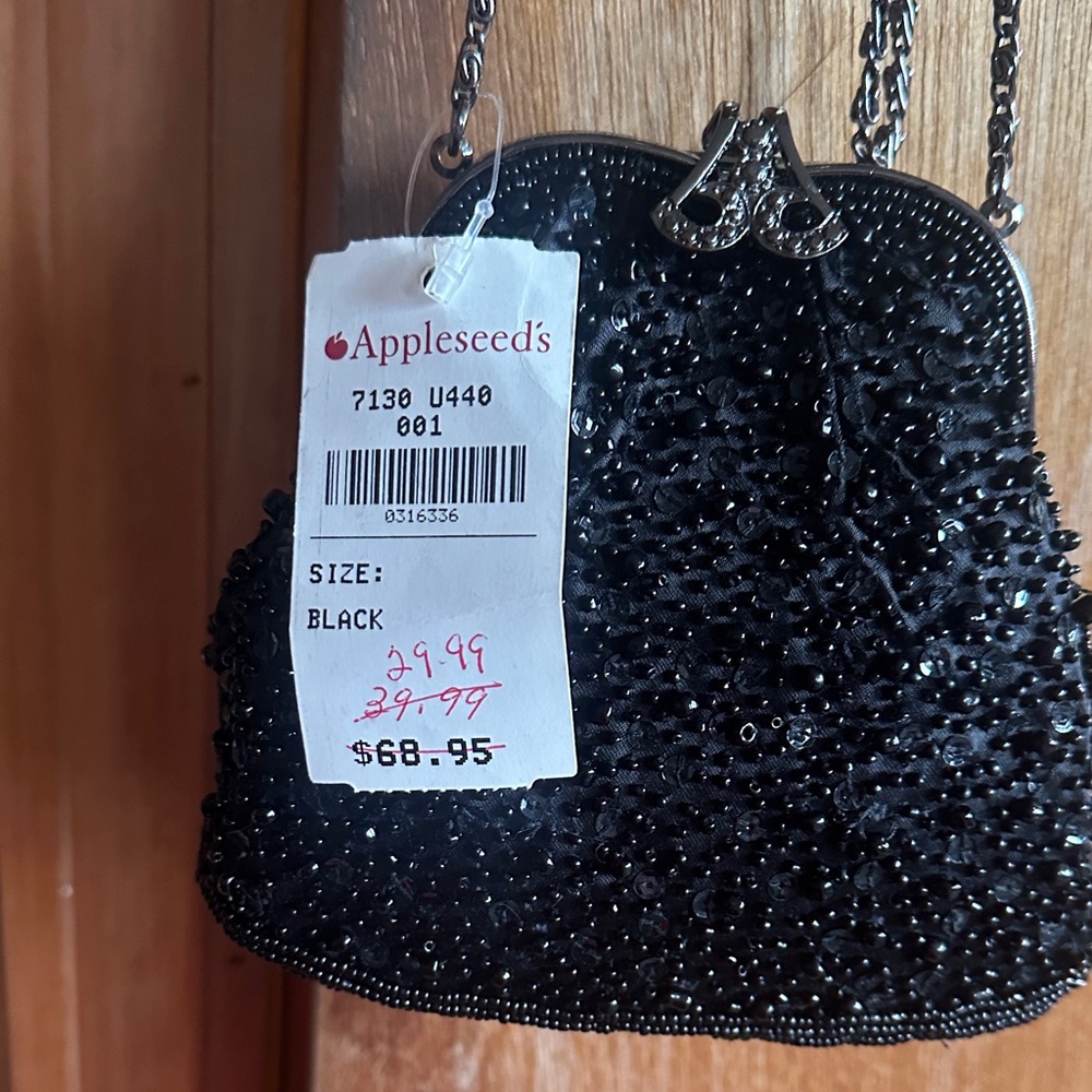 Appleseed's Black Beaded Mini Bag - Picture 2 of 2